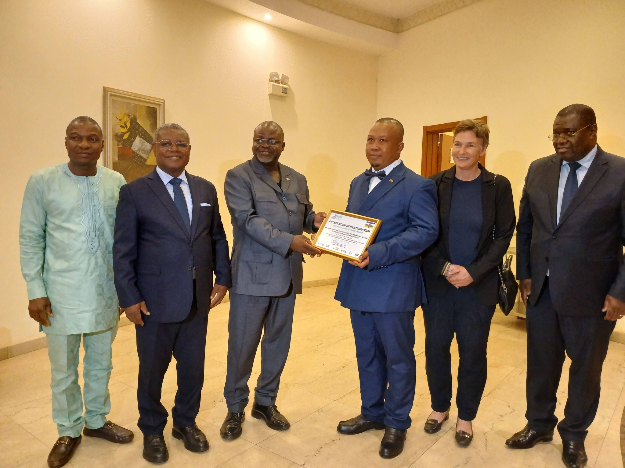 CÉRÉMONIE DE GRADUATION DES LAUREATS DE LA DEUXIÈME COHORTE DU PROGRAMME D’EPIDEMIOLOGIE DE TERRAIN DE LA RCA.